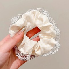 5 Pcs/Set Large Intestine Hair Band High Quality Satin Hair Rope Accessory Women
