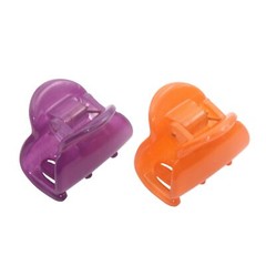 Parcelona French Chic Duo Small 1 1/4″ Celluloid Hair Claw for Women and Girls