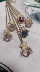 hair sticks metal （only have clear Symphony and 4 oranges Color)