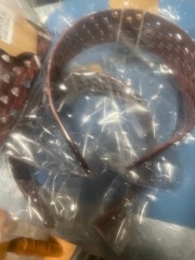 2 in wide HEART HARD HEADBANDS cutout see thru Burgundy Dark Red color