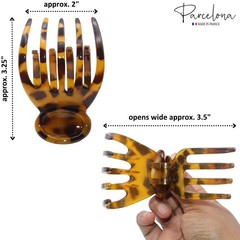 Parcelona French Basic Curved Paw Medium 3 1 Count (Pack of 1), Savana Brown