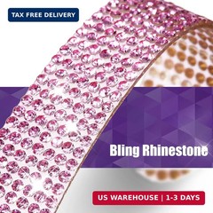 Frienda 10 Pieces Bling Car Accessories for Women Bling Car Door Handle Protecto