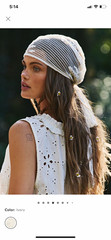 Free People Capri Lace Wrap Sarong Hair Scarf Sheer Ivory One Size MPN 108279068