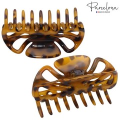Parcelona French Glossy Belle Large 4 1 Count (Pack of 1), Light Shell Savana