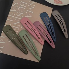2pc Colorful 10cm Big Solid Good Alloy Solid color simplicit BB Hair Side Clips