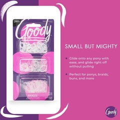 250 Count Clear Ouchless Hair Ties – Ultra-Strong Hold for Effortless Hairstyles