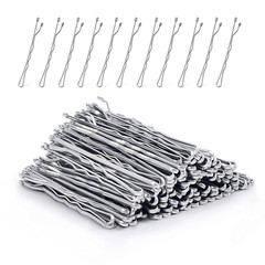 Silver Bobby PinsMORGLES 120Pcs Bobby Pins for Gray Hair Bob Pins Bulk Secure H