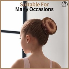Hair Bun Maker, Bun Donuts for Buns, 7pcs, Light Brown D-Light Brown
