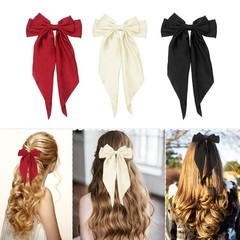 HAALII Hair Accessories – 3 Pcs 1 Count (Pack of 1), white, red, black