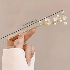 1pc Elegant Chinese Style Hairpin – Tassel Floral Hair Stick for Women – NEW