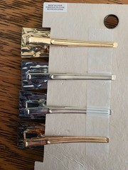 New Anthropologie Gold Silver Jeweled Rhinestone Hair Clips Set 4 NOS