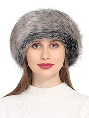 Faux Fur Headband for Women Winter Earwarmer Earmuff with Elastic Multicoloured