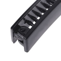 2 Pieces 10 for cm Banana Hair Clips Black Square for Head Plastic Barrette