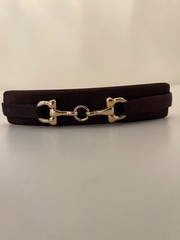 L. Erickson USA Silk Bit Volume Barrette Sable Brown 100% Silk Charmeuse Barette