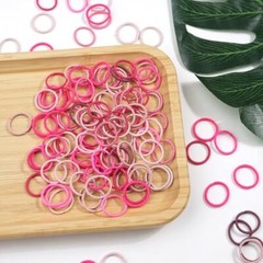 CÉLLOT 360PCS Pink Baby Hair Ties, 2cm in Diameter No Crease Pink(for Baby)