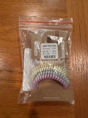 Urban Outfitters Spiral Coil Hair Ties Spring Easter pastel Colors New