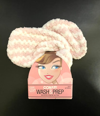 Conair Wash & Prep Adjustable Spa Headwrap Twist And Tie Hair New In Box