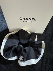 Chanel Novelty Beauty Chanel Beaute Hair Accessory Silk Scrunchie Hair Tie
