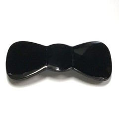 Delsol French Metal Hair Clip Women Barrette Bow Iridescent Color Made in France
