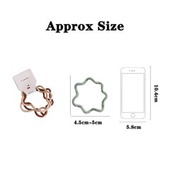 4PCS/SET Fashion High Elastic Wavy Hair Rope Rubber Band Hair Holder Accessories