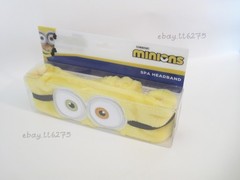 *RARE* Minions Spa Headband Despicable Me Cosmetic Plush Hair Accessories Band