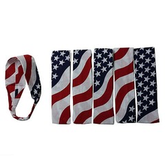 4 PCS USA Flag Hairband American Flag Headband Star Stripes