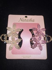 NATASHA HAIR CLIPS 🌸Faux Pearls & Rhinestones -Lead Compliant -Set of 2