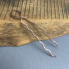 Copper Wavy Hair Stick