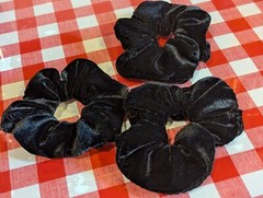 Valor black scrunchies ~USA family business made