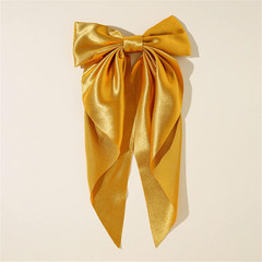 2Pcs Super Big Bow Hair Clips French Style Soild Color Knotted Bowknot Spring Sn