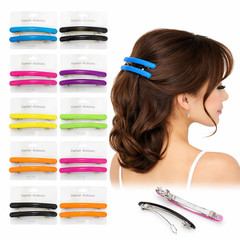 Wholesale Lot of 12 PC Women Solid Barrettes Hair Clips Hairpin Clamp Claw 4″