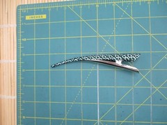 Shibori Kimono Hair Clip, 130mm Long Metal Hair Stick, Ship from USA