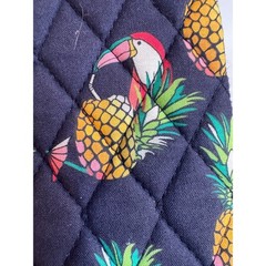 Vera Bradley Pineapple Toucan Party Tropical Flat Iron Hair Tool Travel Case