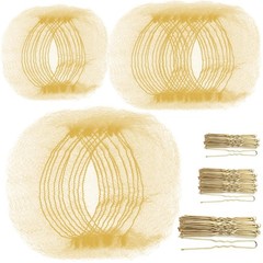 Teenitor Hair Nets Invisible Elastic Edge Mesh and Bobby Pins Set,40 Pieces Hair