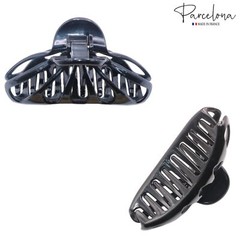 Parcelona French Rain Drop 4″ Large Celluloid Jaw Hair Claw for Women