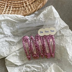 Personalized Colorful Sequins Water Drop BB Clip Bang Clip Sweet Girl Gold Powde