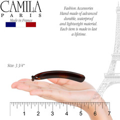 Paris NV133 French Hair Banana Clincher Clip, Classic Girls Updo Flexible Ponyta