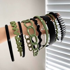9PCS Fashion Headbands Set Women Men Girls Hair Bands Hoop Hair Accessories Gift