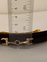 L. Erickson USA Silk Bit Volume Barrette Sable Brown 100% Silk Charmeuse Barette