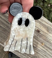 Disney Mickey Mouse ghost not so scary Halloween Hair Claw Clip