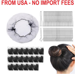 120PCS Elastic Hair Net Set for Food Service Workers 20pcs 24inch Invisible Hair