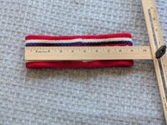 Ewe First Headband Womens One Size Red Fair Isle Wool Ear Warmer Knit Winter