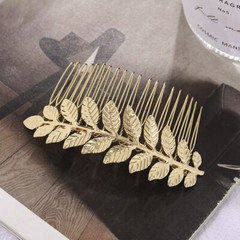 Trendy Leaf Hair Side Combs Hair Accessories Hair Barrette Wedding Headpiece