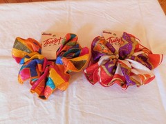 Goody Twist Wrap 1992 Lot of 2 NOS Bright Colors Different Patterns