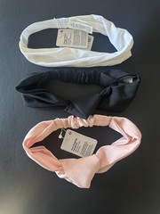 NWT Lululemon 3pk Fringe Fighter & Knot Stopping Headband Yoga Retro