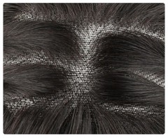 Super thin&breathable swiss base 100% human hair topper hairpiece for women 10″