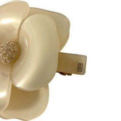 ALEXANDRE DE PARIS Swarovski Camellia Barrette Hair Accessory Ivory Women USED
