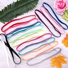 28 Pieces Elastic Headbands Non Slip Colorful Sports Headband Thin Workout Gr…