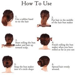 KISSBUTY Bun Maker (7 Count) – Hair Donut for French 1 Count (Pack of 7)