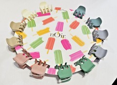 Noir Hair Clips Bundles Small & Med Pastels Colorful Neutral Versatile Clamps